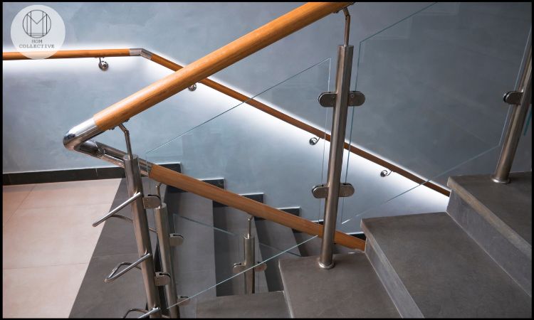 Glass Railing with Wood Posts